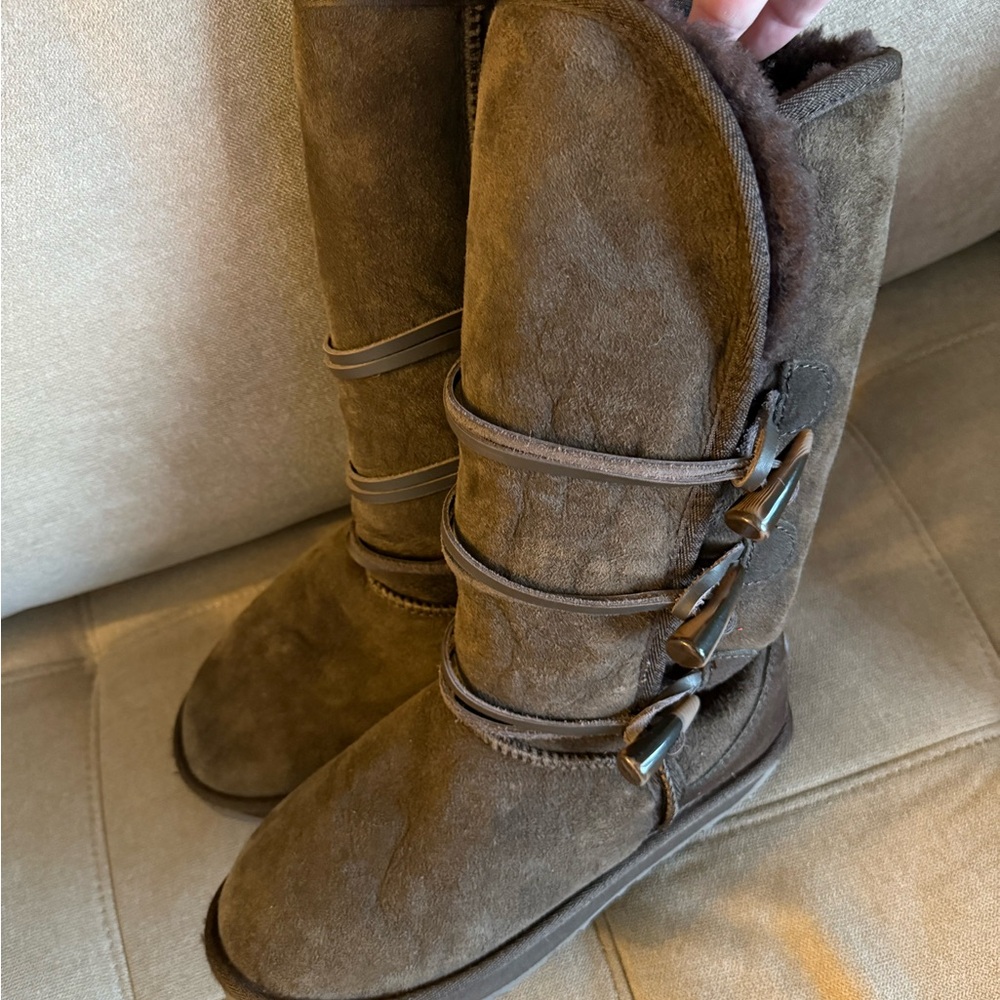 Emu Chocolate Suede Winter Boots